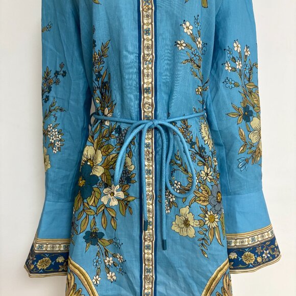 Alemais Cassie Mini Dress in Blue - Picture 8 of 15